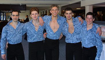 DanceFever guys wearing BlueWater shirts