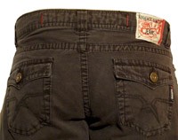 Charcoal Flat Jeans: Sexy Fashion Comfort Jeans for Men - Click Image to Close
